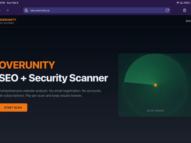 Overunity SEO + Security Scanner