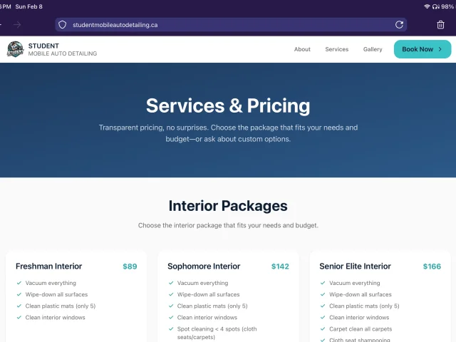 Student Mobile Auto Detailing