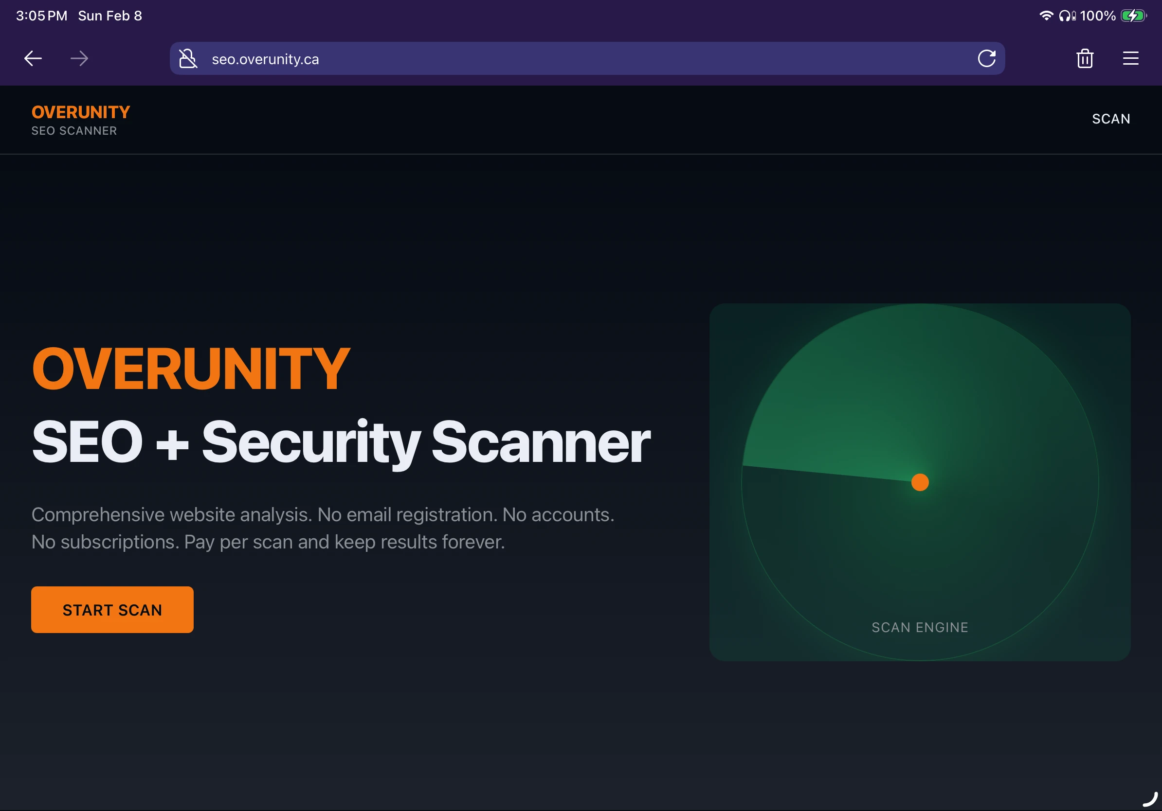 Overunity SEO + Security Scanner